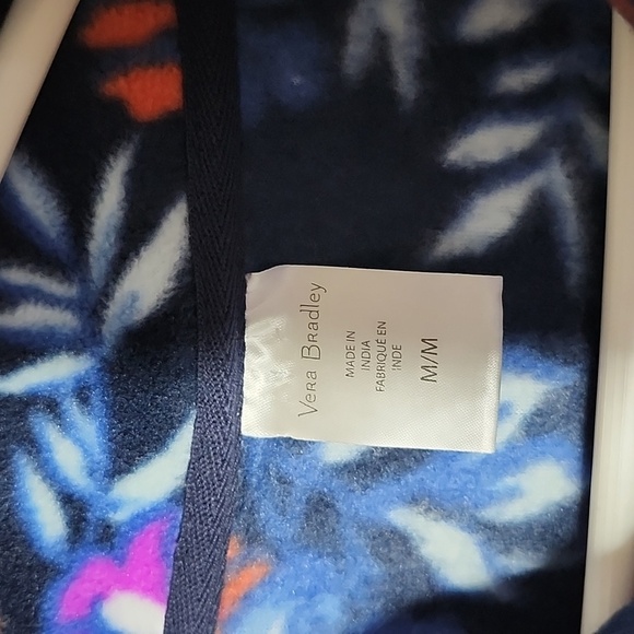 Vera Bradley Quarter Snap Floral Fleece Women's Pullover Sweatshirt - Picture 5 of 8